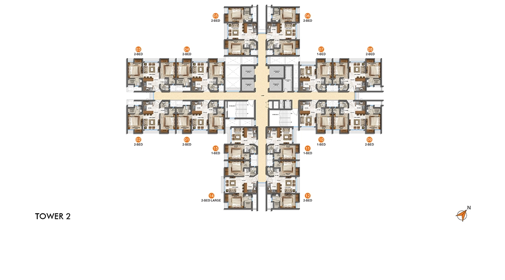 Lodha Crown Thane Floor Plan