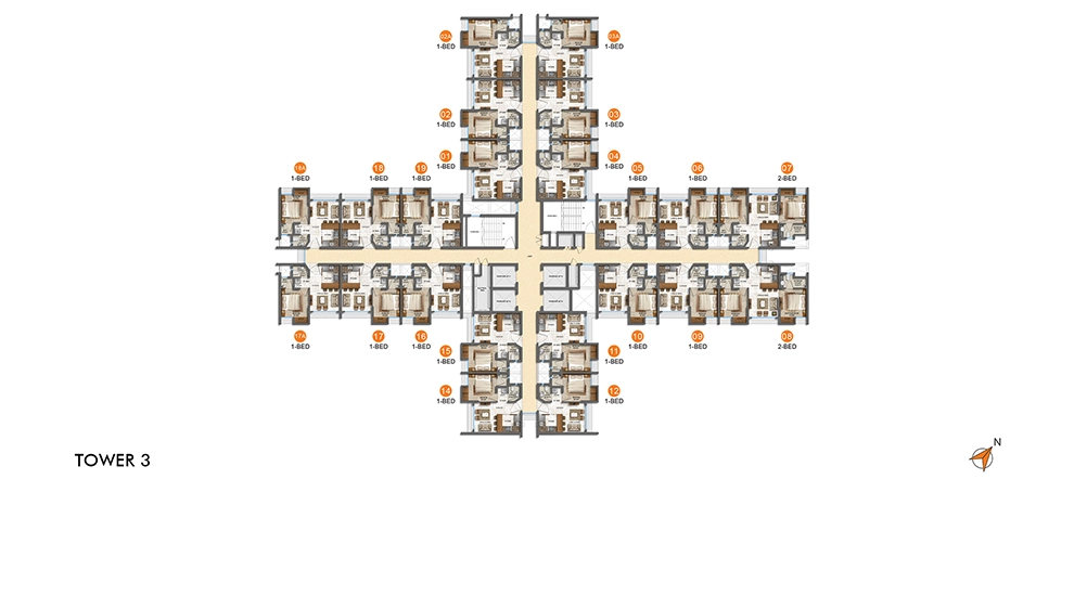 Lodha Crown Thane Floor Plan